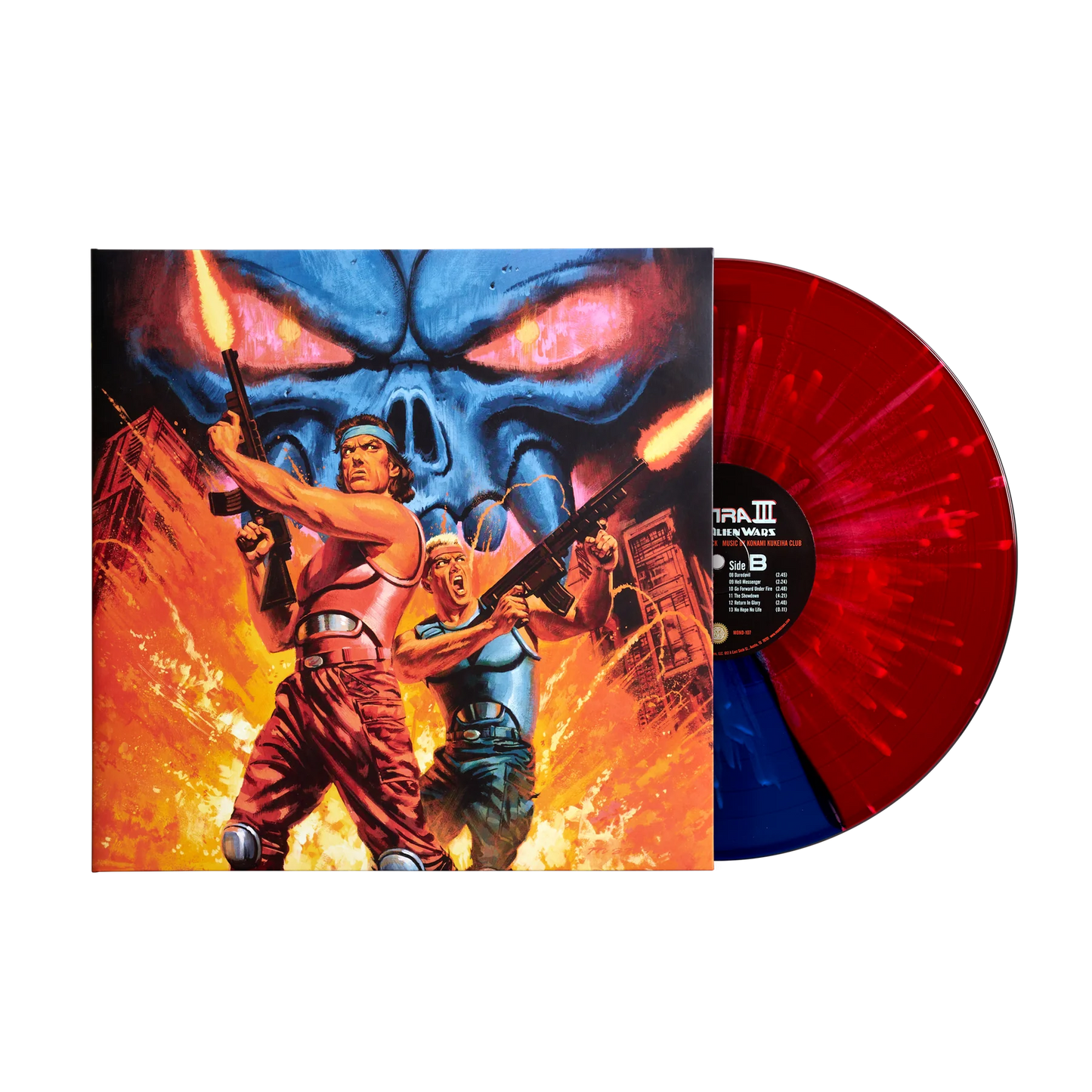 Contra 3: The Alien Wars Original Soundtrack - Vinyl LP Record Red/Blue, Mondo, Konami Kukeiha Club, OST