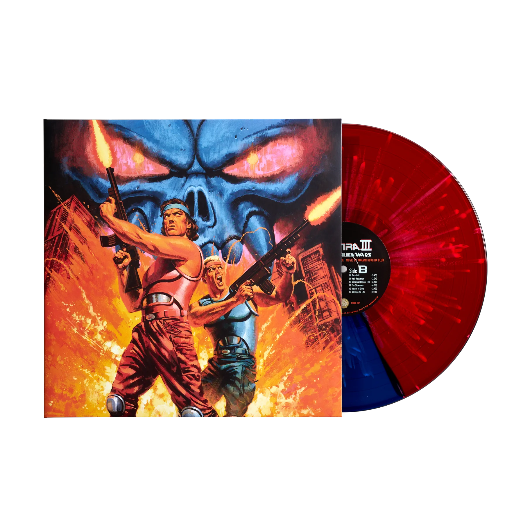 Contra 3: The Alien Wars Original Soundtrack - Vinyl LP Record Red/Blue, Mondo, Konami Kukeiha Club, OST