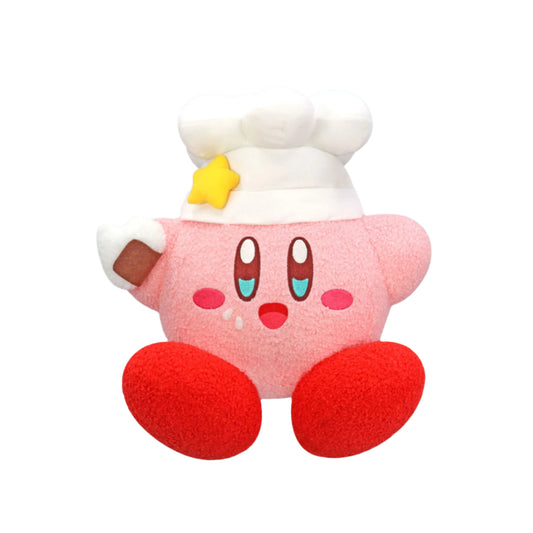 Kirby's Dreamland Cook Kirby Holding Rice Ball Big 12" Plush Toy - FuRyu - Kirby Diary: Obento