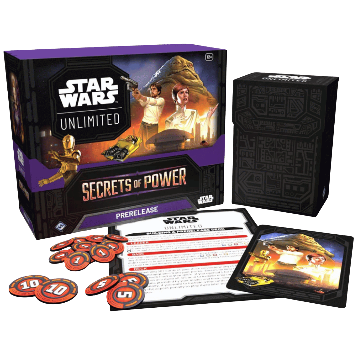 Star Wars: Unlimited Secrets of Power Pre-Release Box - 6 Packs: 16 Cards ea. - Fantasy Flight Games