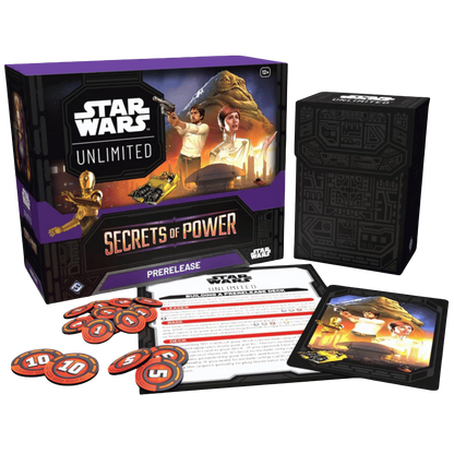 Star Wars: Unlimited Secrets of Power Pre-Release Box - 6 Packs: 16 Cards ea. - Fantasy Flight Games