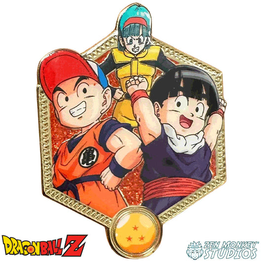 Dragon Ball Z Krillian Gohan & Bulma Pin - Zen Monkey Studios - Golden Series 2