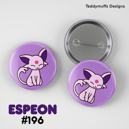 Pokemon Eeveelutions Button Pin 9-Pack - Teddymuffs Design