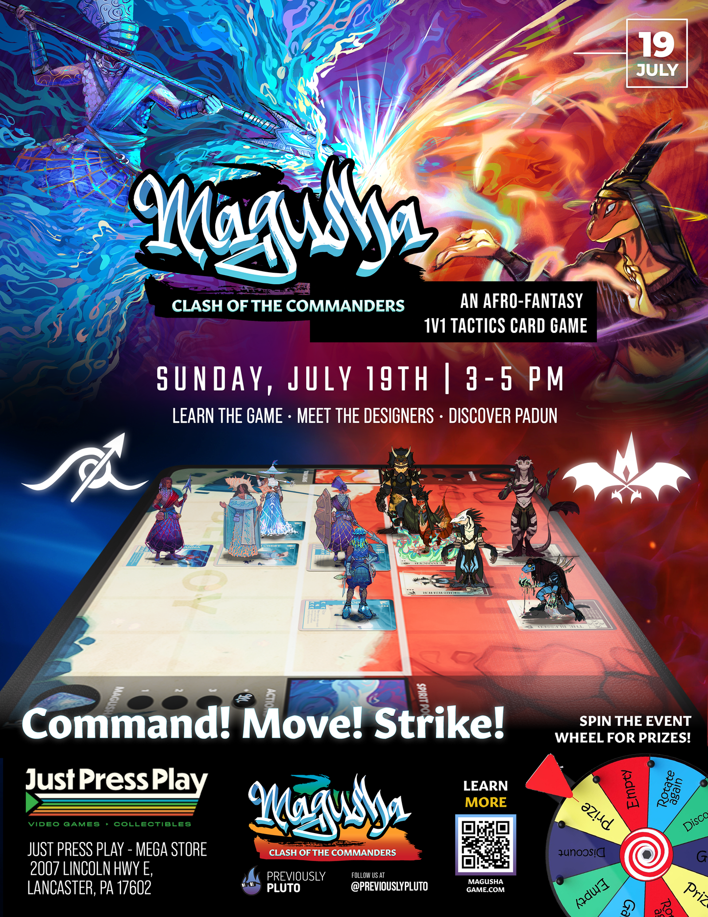 Magusha: Clash of the Commanders Card Game Demo / Learn to Play - @ The PlaySpace!