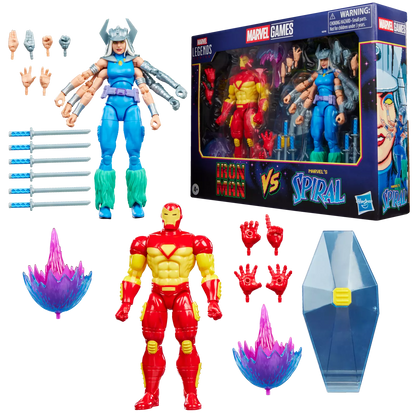 Marvel Games Iron Man vs Marvel's Spiral Action Figure 2-Pack - Hasbro - Marvel Legends