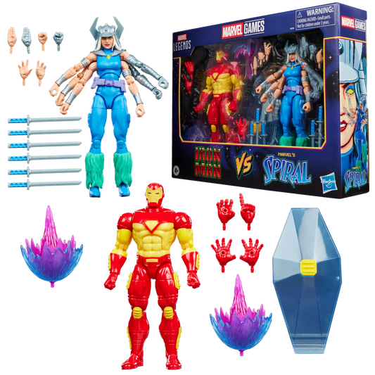Marvel Games Iron Man vs Marvel's Spiral Action Figure 2-Pack - Hasbro - Marvel Legends