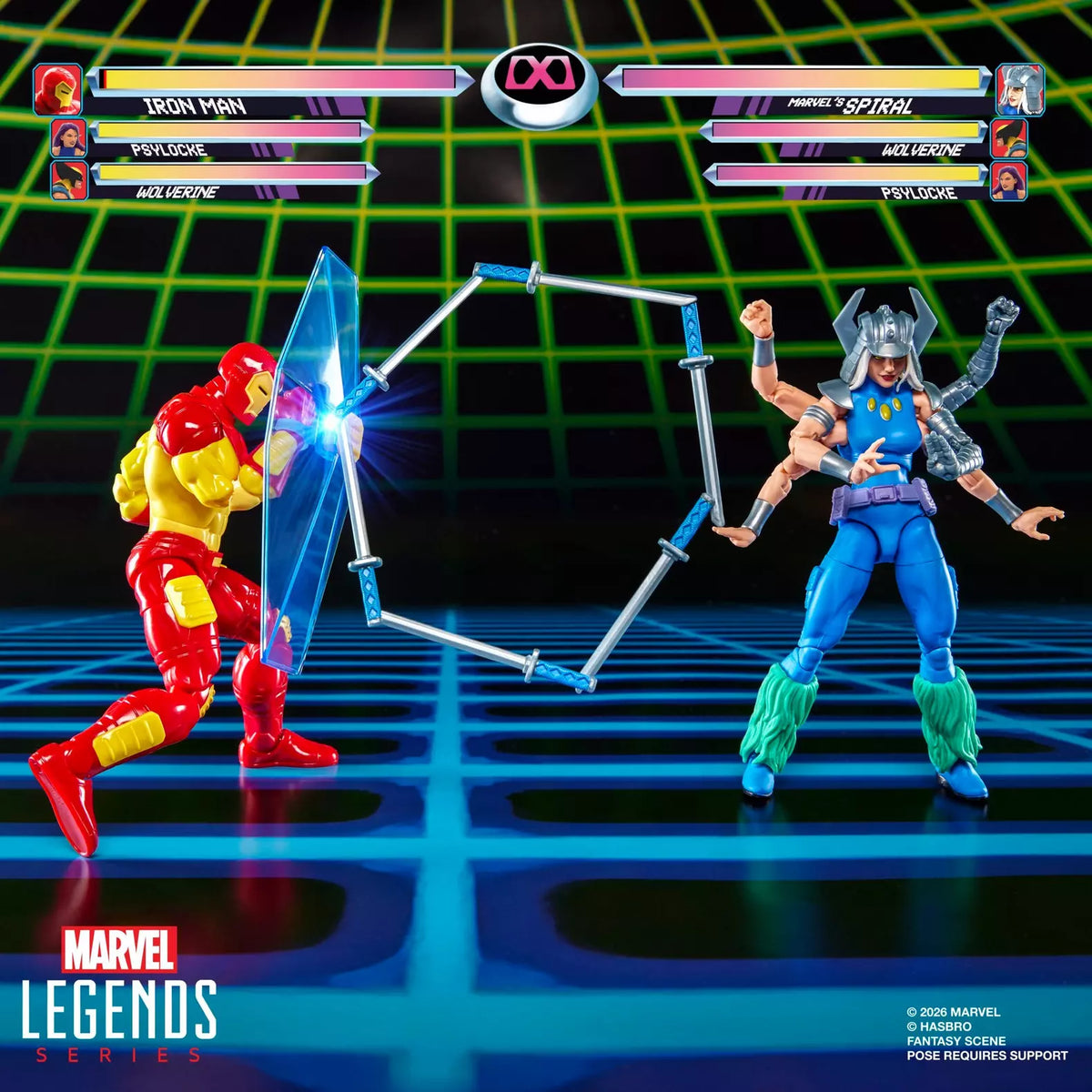 Marvel Games Iron Man vs Marvel's Spiral Action Figure 2-Pack - Hasbro - Marvel Legends