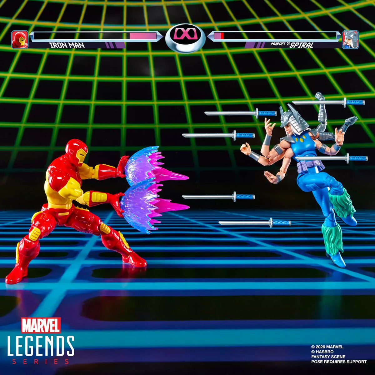 Marvel Games Iron Man vs Marvel's Spiral Action Figure 2-Pack - Hasbro - Marvel Legends