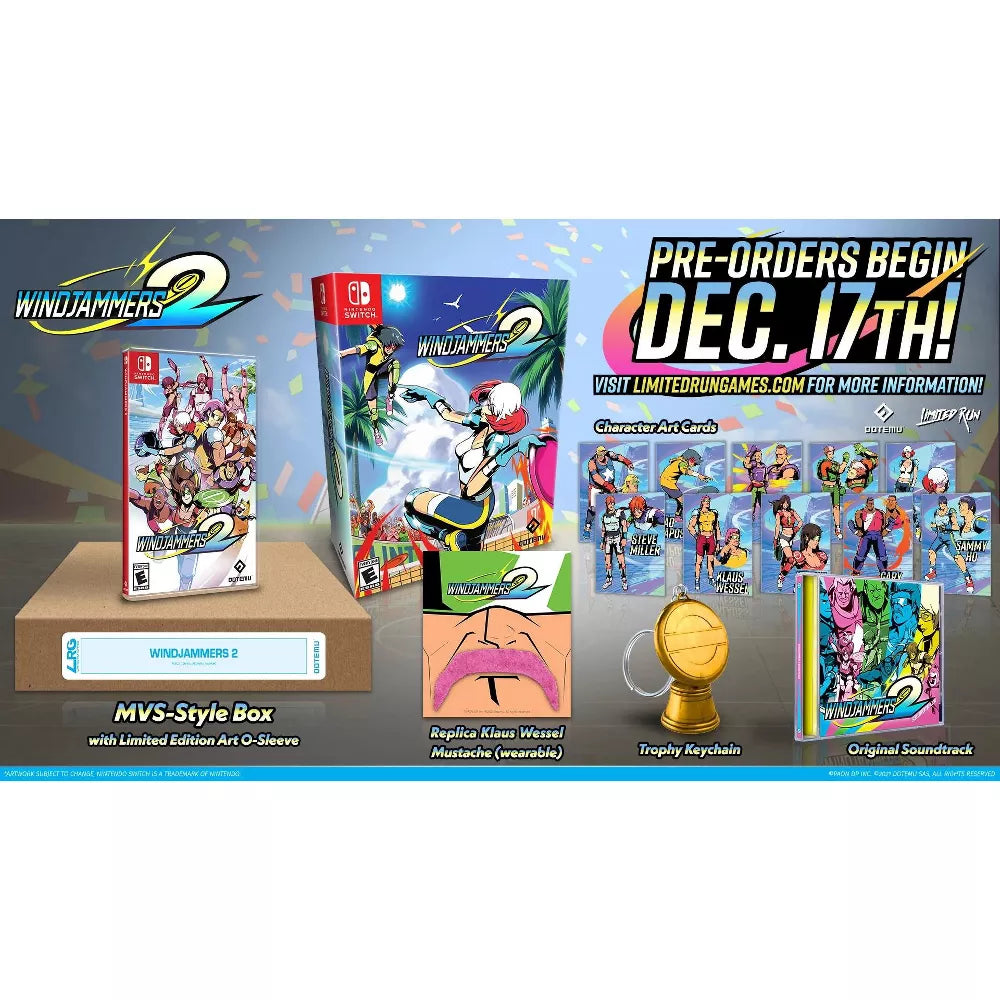 Windjammers 2 Collector's Edition - Nintendo Switch - Dotemu, Limited Run Games