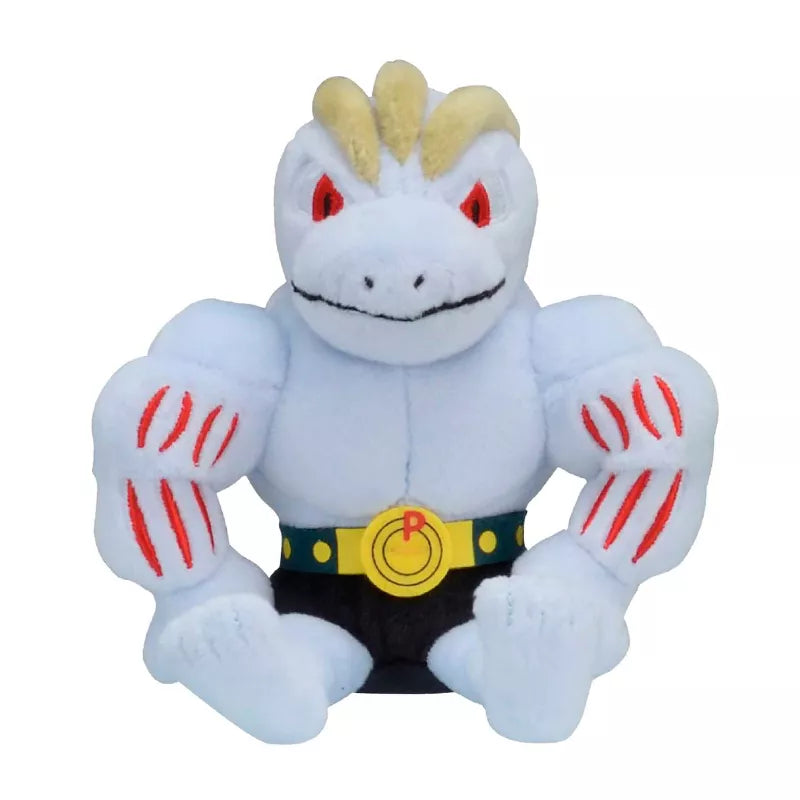 Pokemon Machoke 6" Plush Toy - Pokemon Center - Sitting Cuties #67 Generation 1