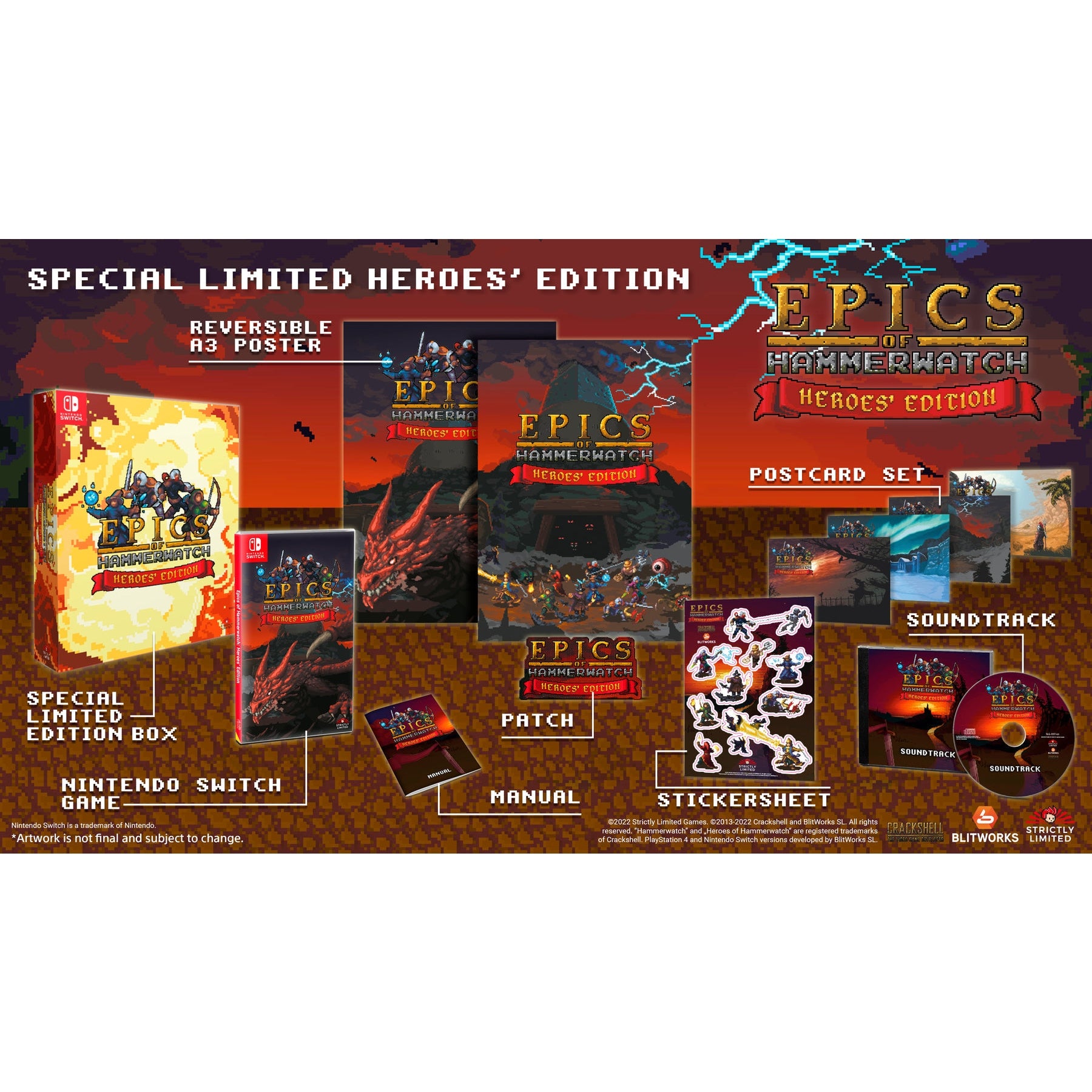 Epics of Hammerwatch: Heroes' Edition - Nintendo Switch Strictly Limited Games