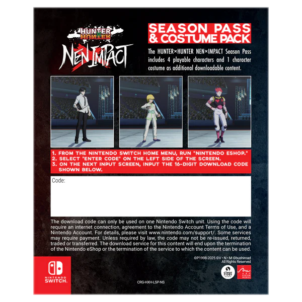 HUNTER×HUNTER NEN×IMPACT Limited Edition - Nintendo Switch - Arc System Works
