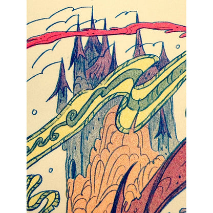 Dragon Warrior Riso Print - Natalie Andrewson
