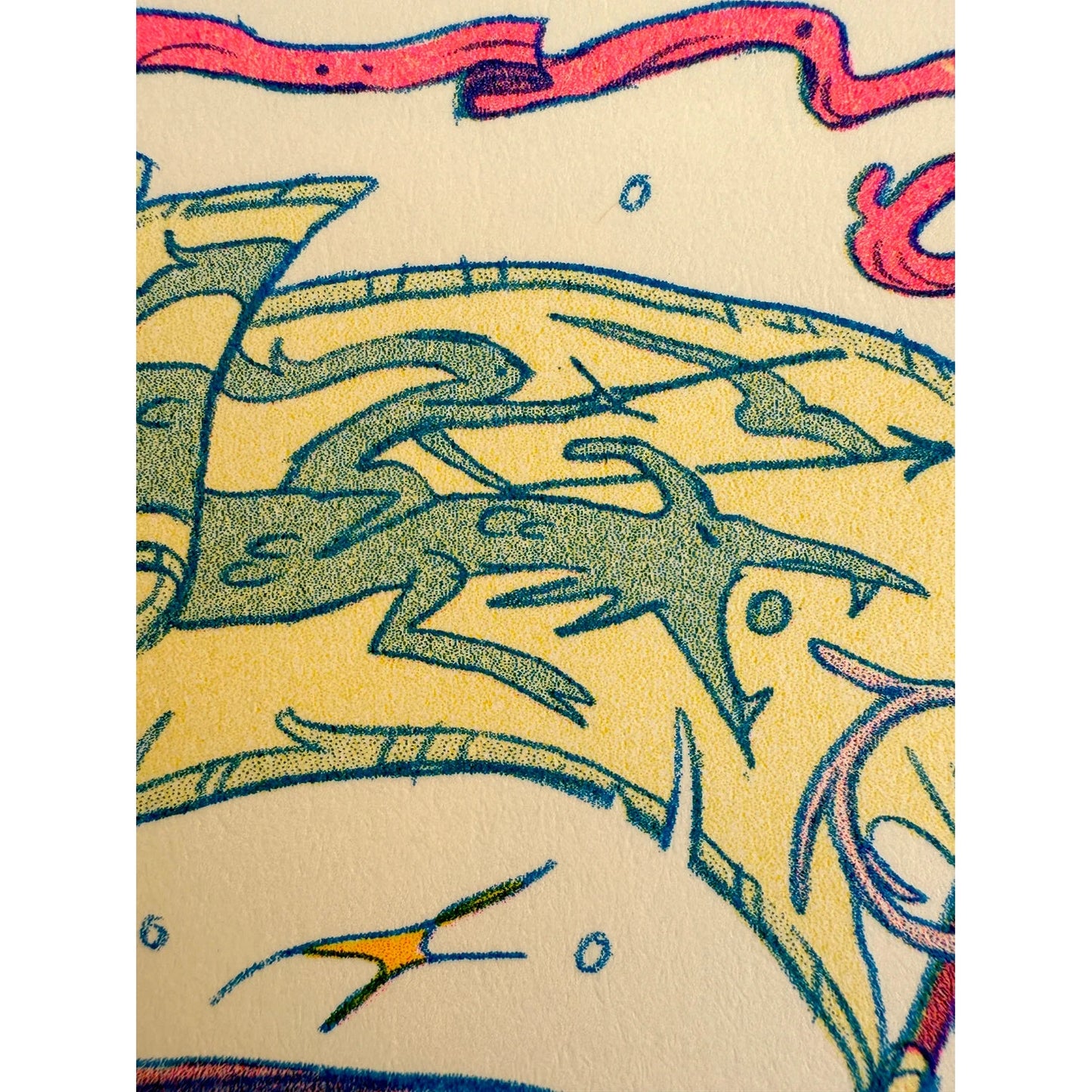 Dragon Warrior Riso Print - Natalie Andrewson