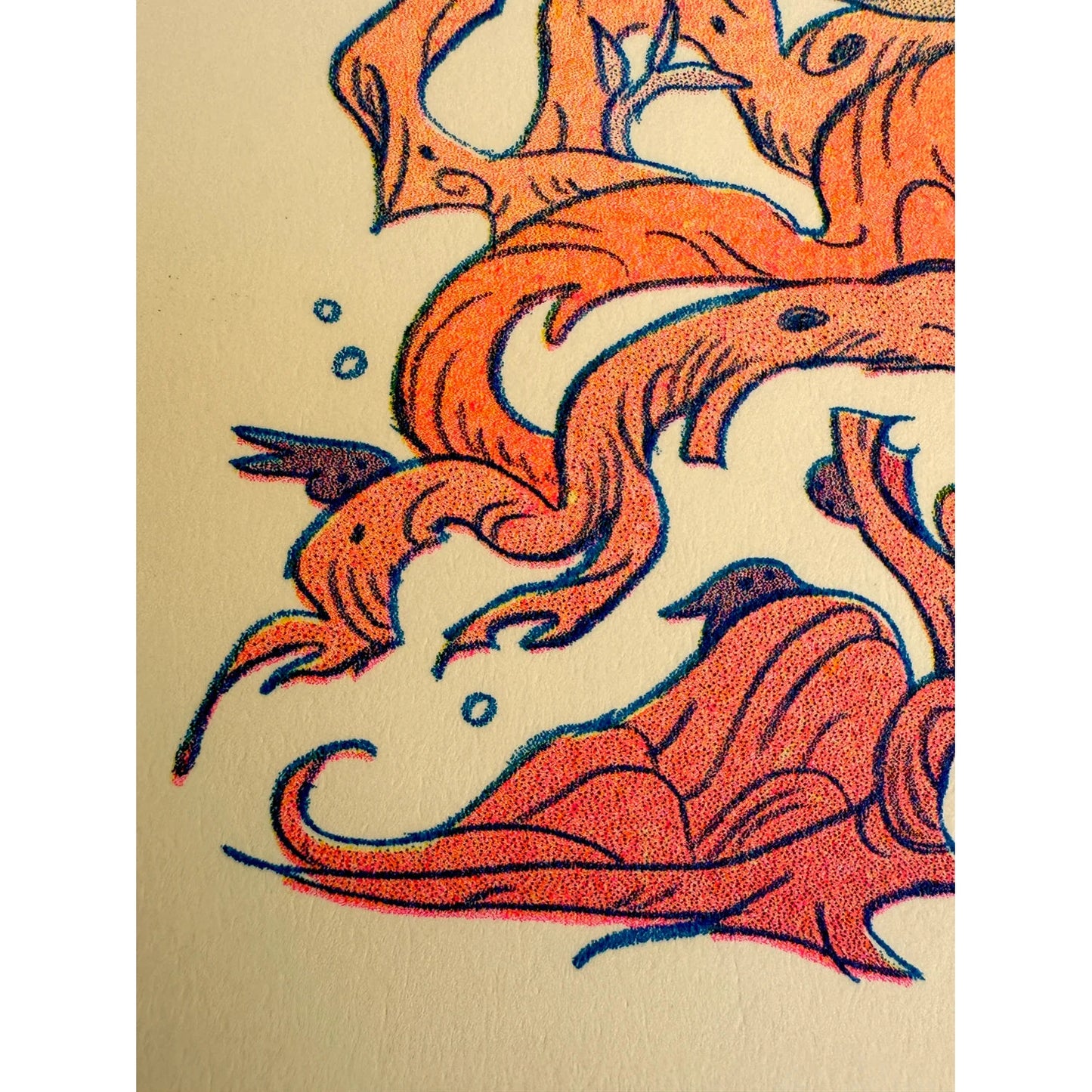 Dragon Warrior Riso Print - Natalie Andrewson