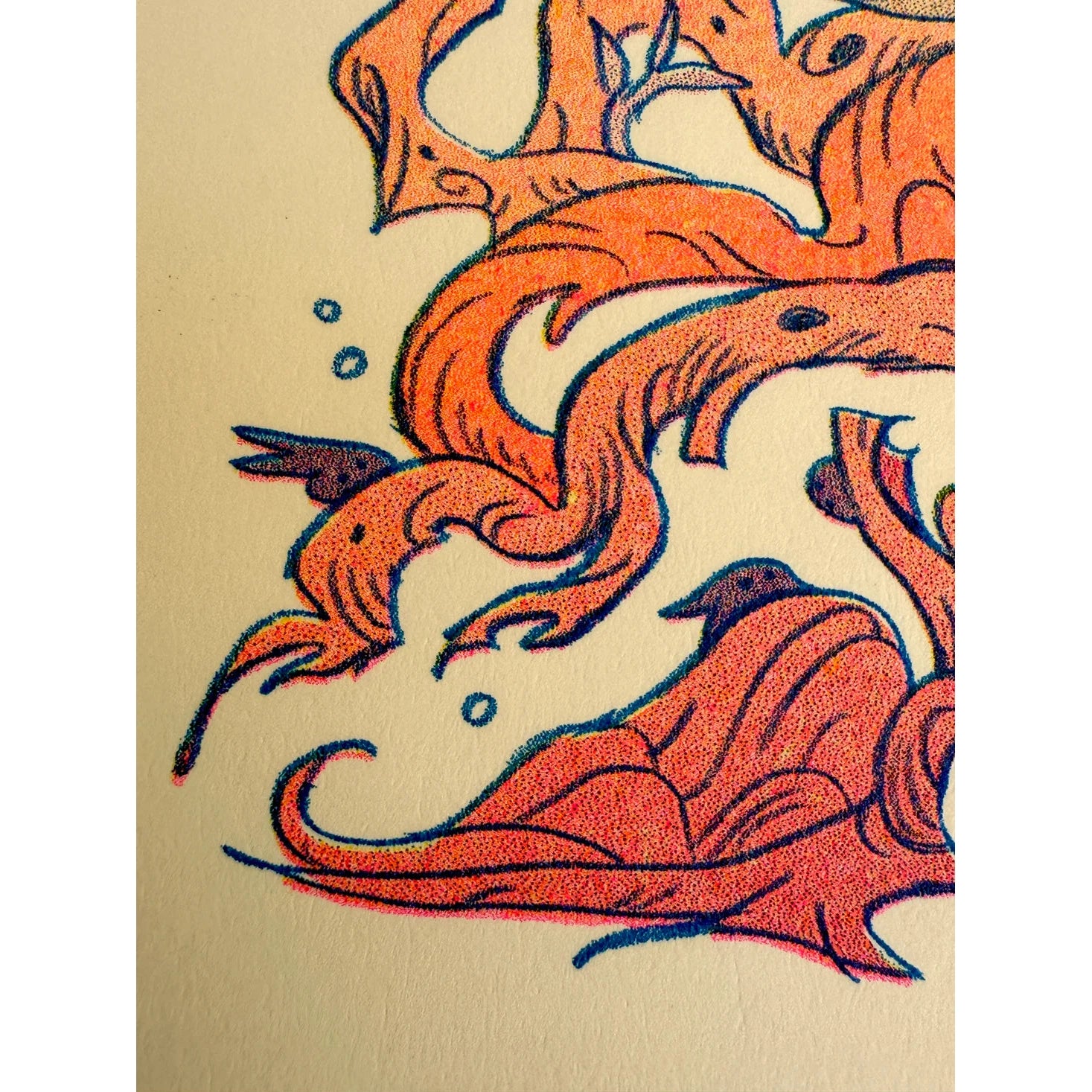 Dragon Warrior Riso Print - Natalie Andrewson