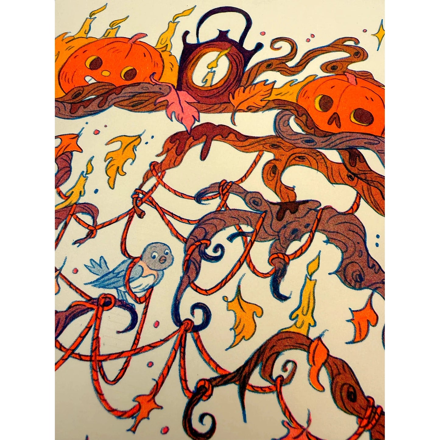 Ain’t That Just The Way Large Version - Over the Garden Tribute Riso Print - by Natalie Andrewson