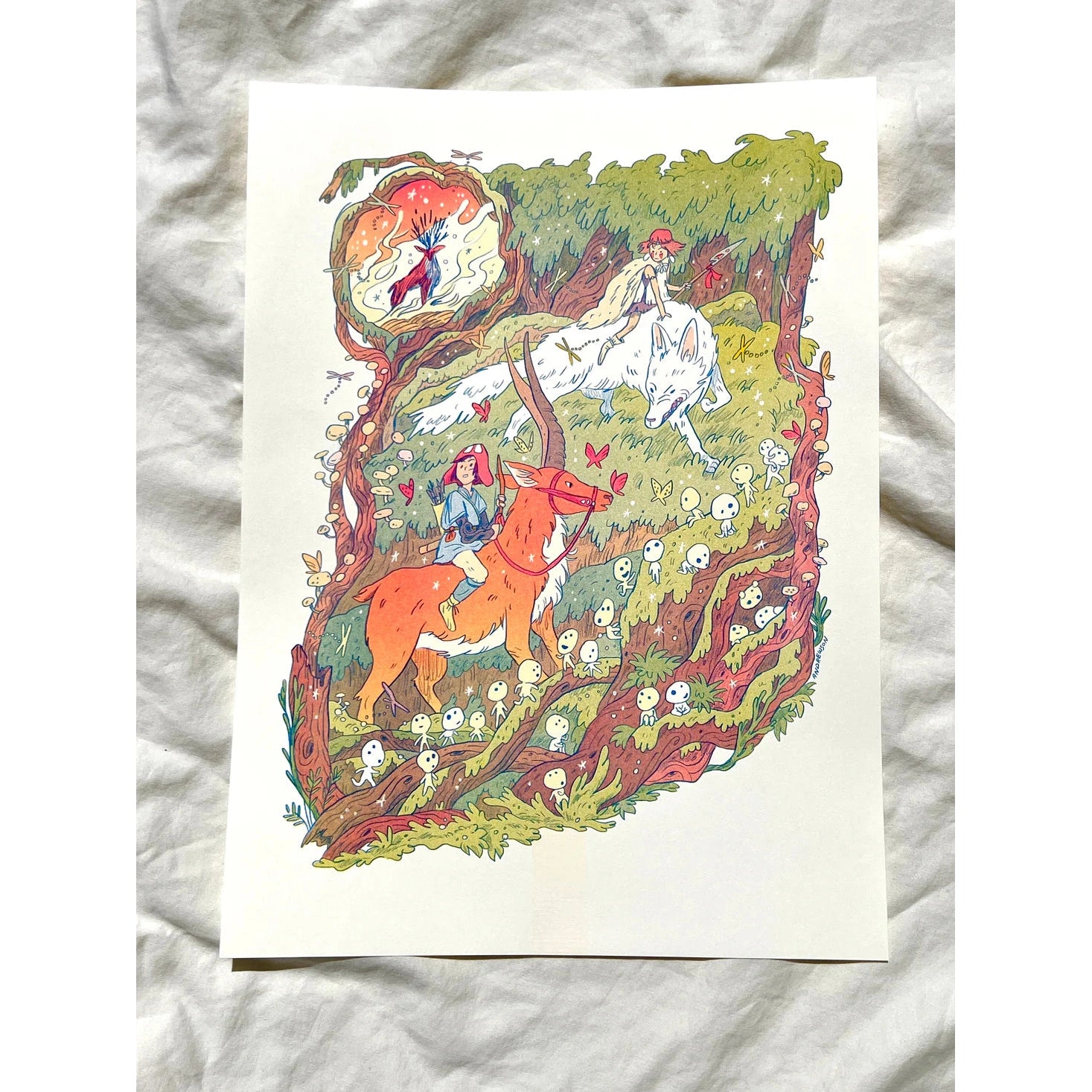 Princess Mononoke Large Print - Natalie Andrewson