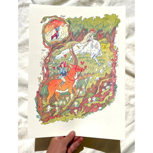 Princess Mononoke Large Print - Natalie Andrewson