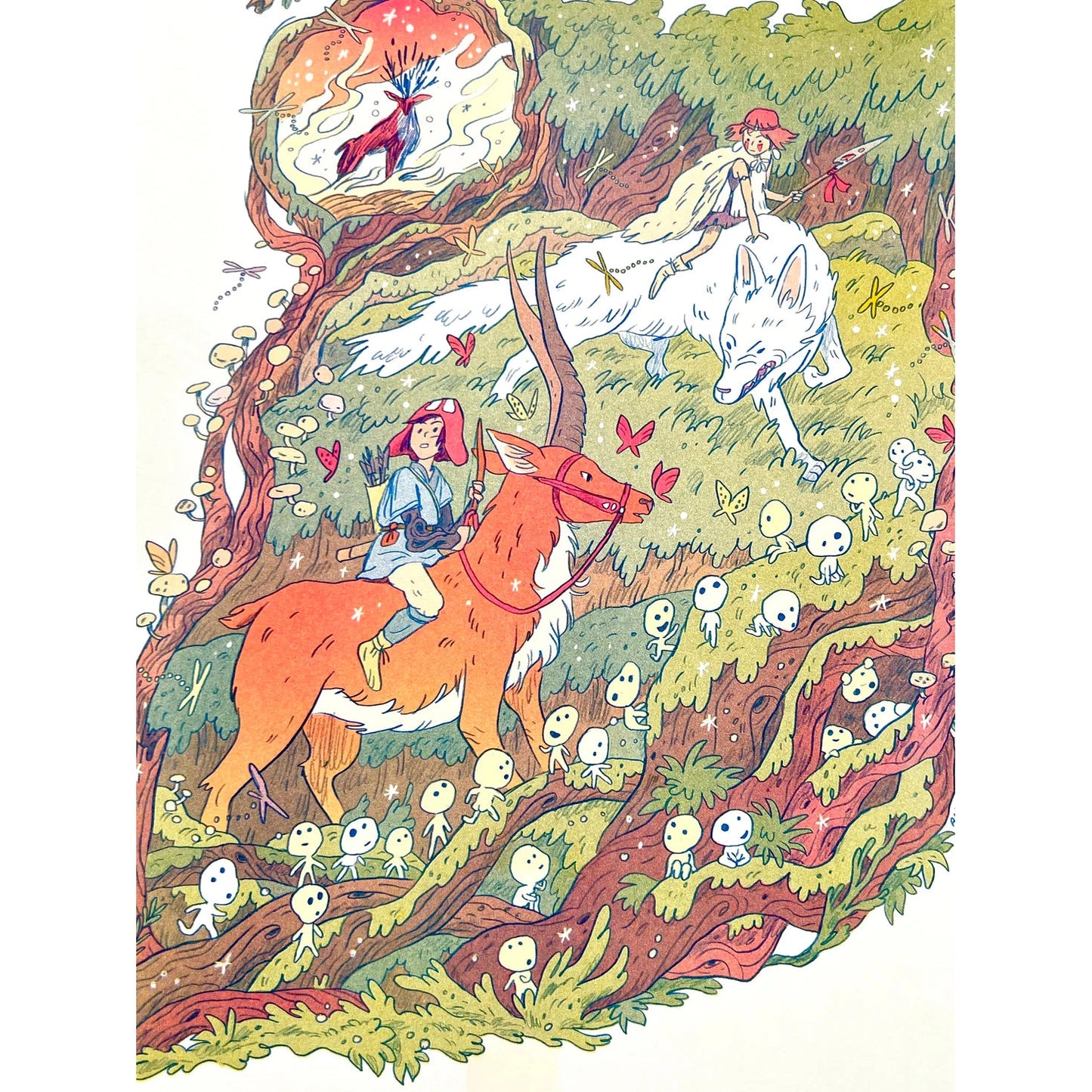 Princess Mononoke Large Print - Natalie Andrewson