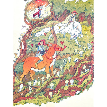 Princess Mononoke Large Print - Natalie Andrewson