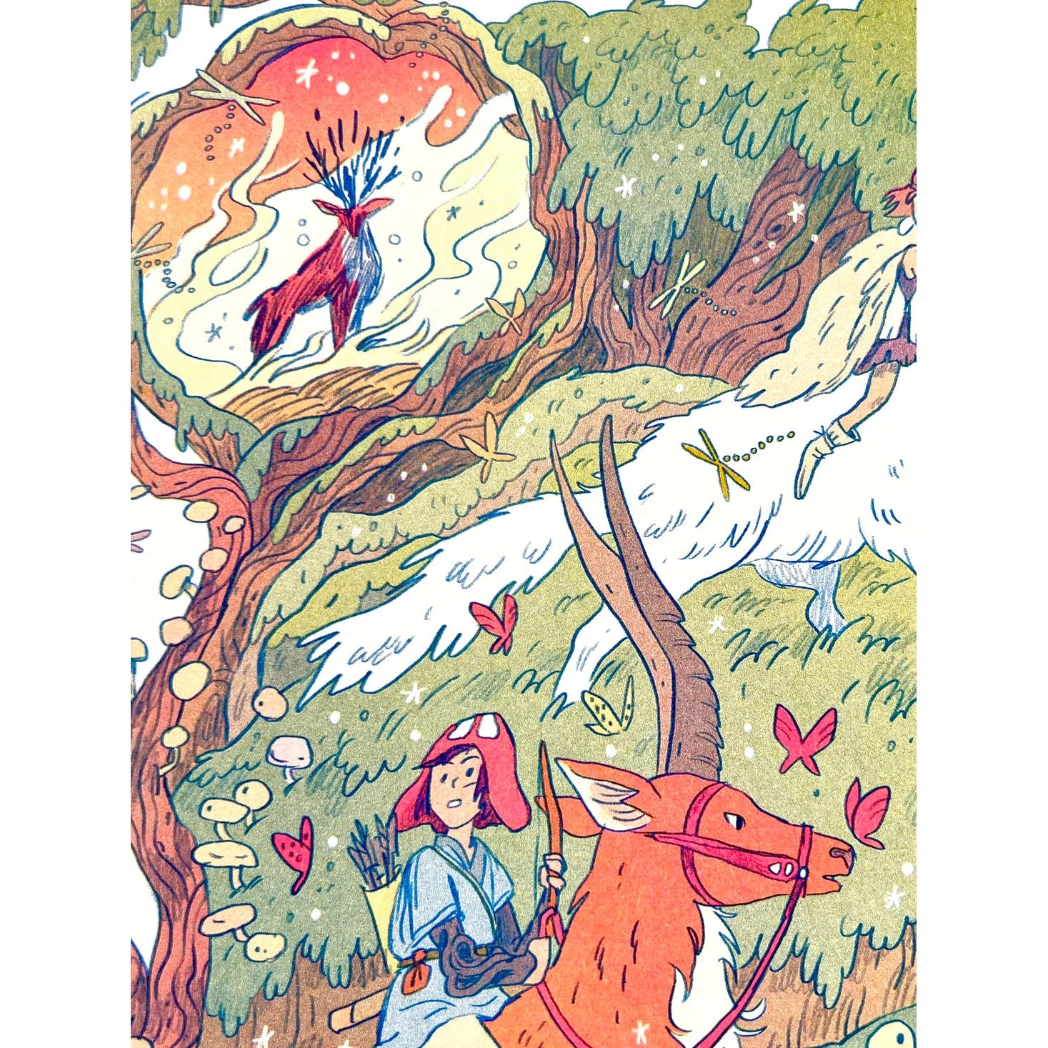 Princess Mononoke Large Print - Natalie Andrewson