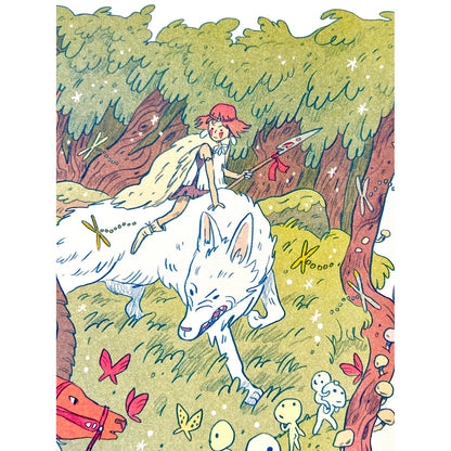 Princess Mononoke Large Print - Natalie Andrewson