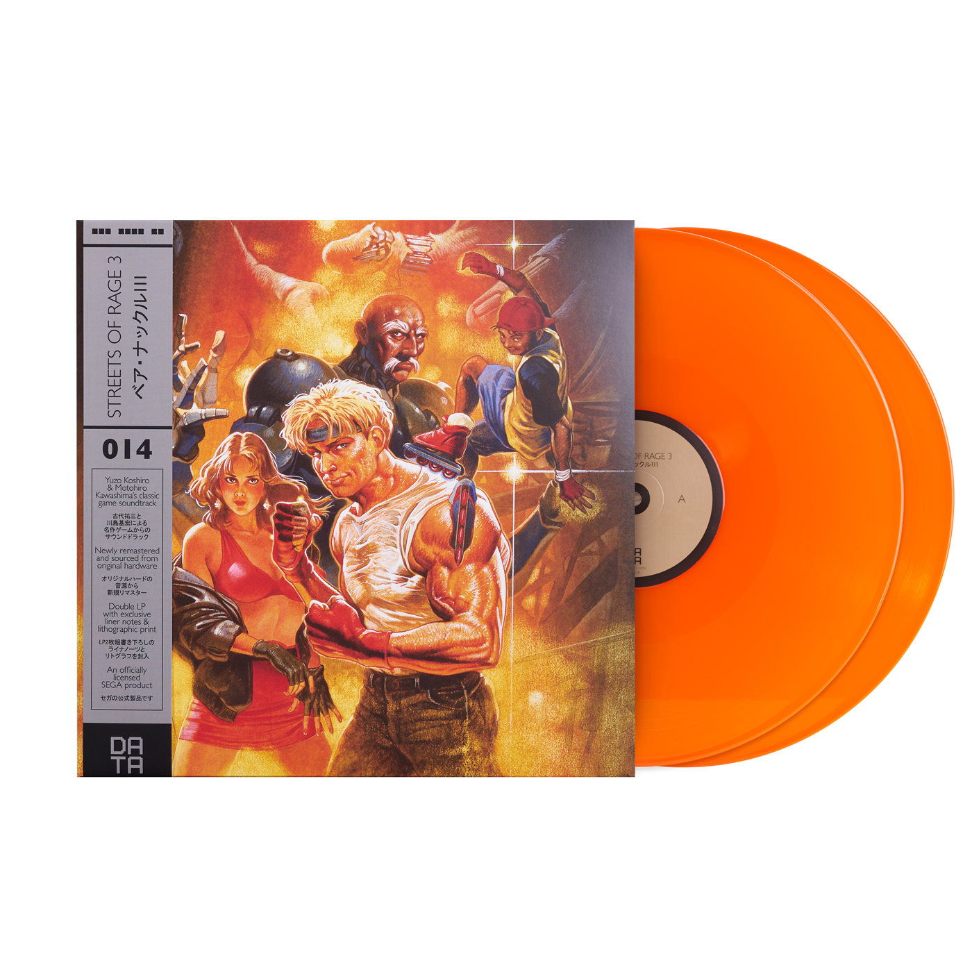 Streets of Rage Soundtrack 2 LP Orange Vinyl