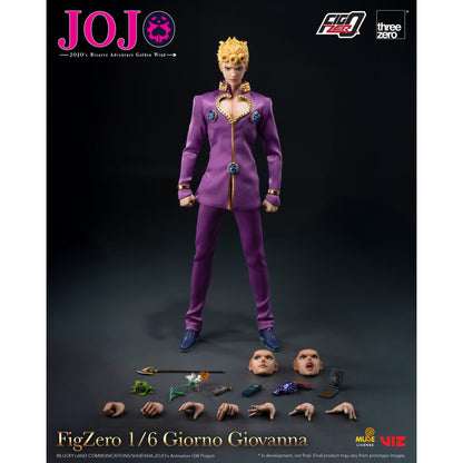 JOJO's Bizarre Adventure: Golden Wind Giorno Giovanna 1/6 Action Figure - ThreeZero - FigZero