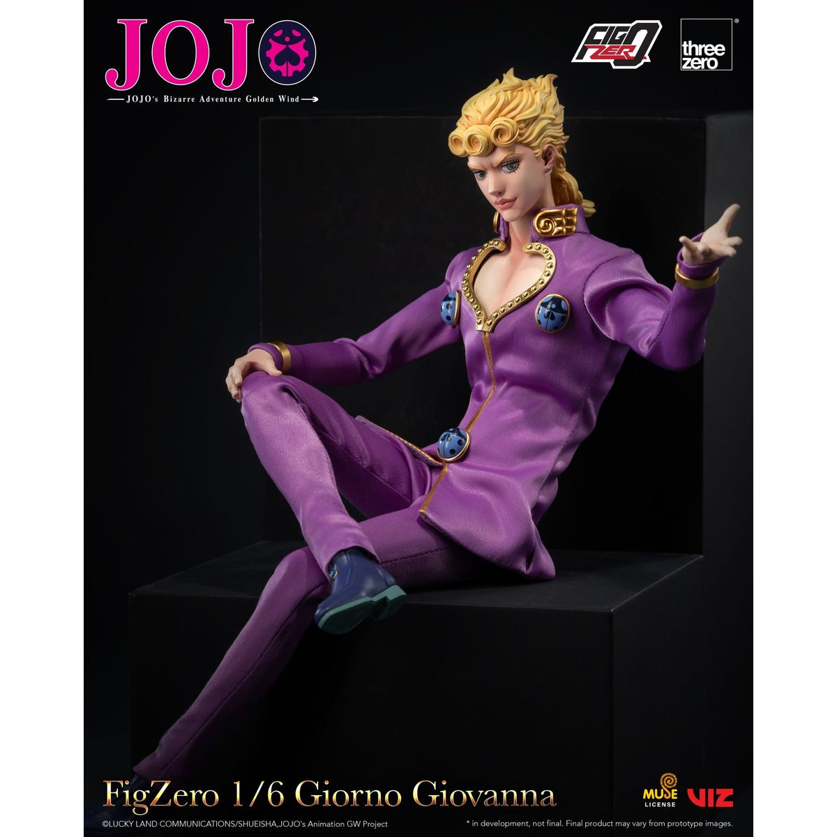 JOJO's Bizarre Adventure: Golden Wind Giorno Giovanna 1/6 Action Figure - ThreeZero - FigZero