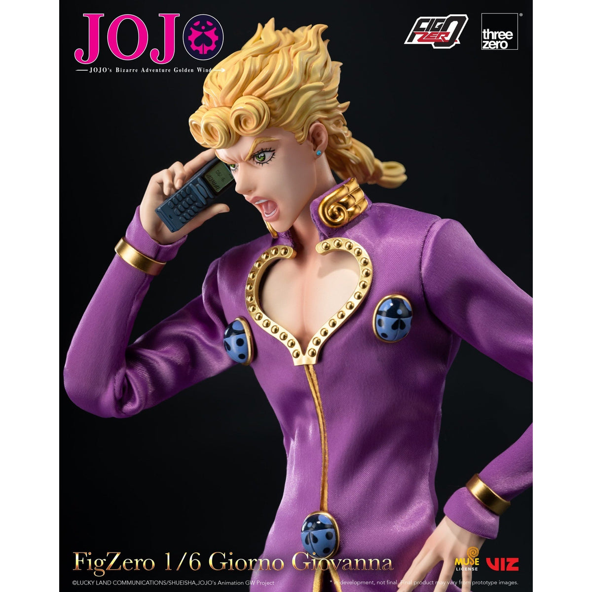 JOJO's Bizarre Adventure: Golden Wind Giorno Giovanna 1/6 Action Figure - ThreeZero - FigZero