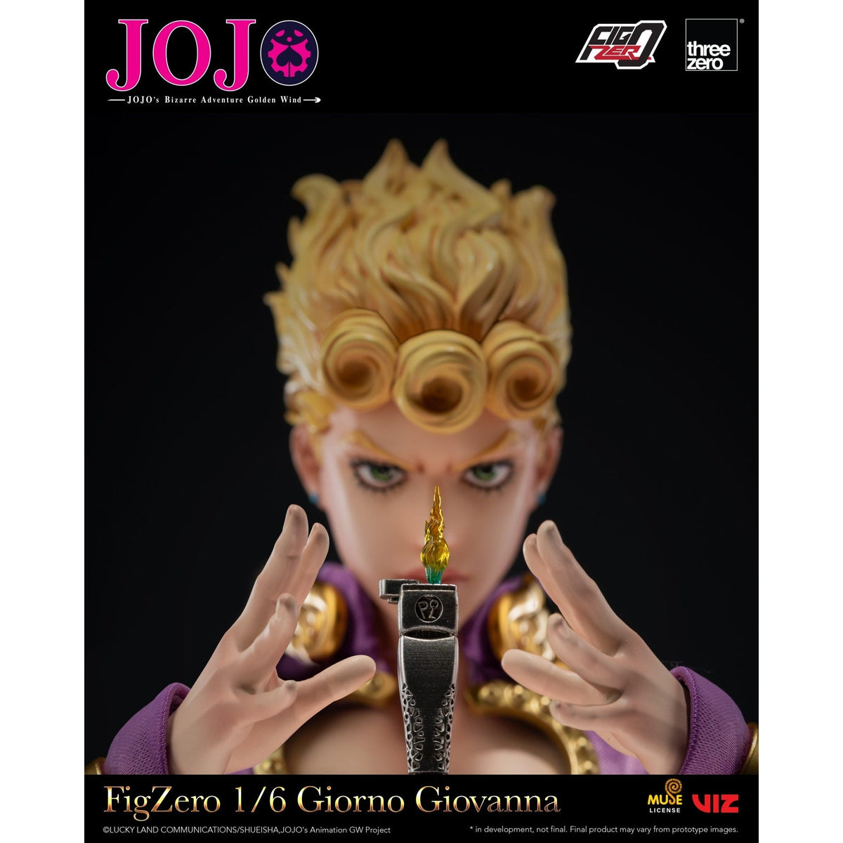 JOJO's Bizarre Adventure: Golden Wind Giorno Giovanna 1/6 Action Figure - ThreeZero - FigZero