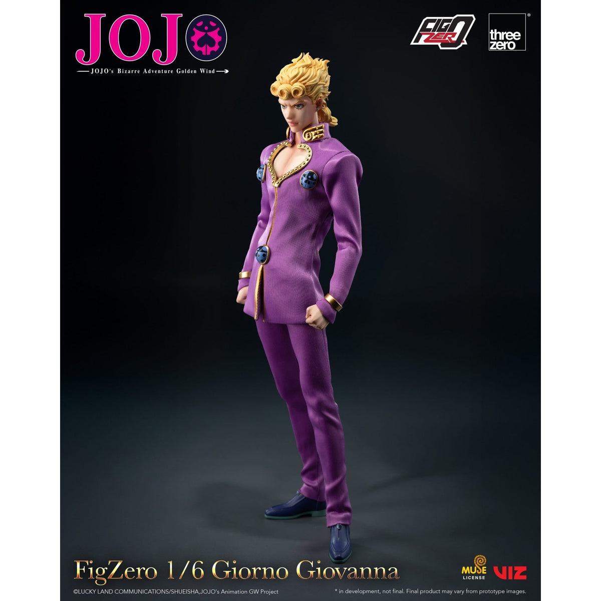JOJO's Bizarre Adventure: Golden Wind Giorno Giovanna 1/6 Action Figure - ThreeZero - FigZero