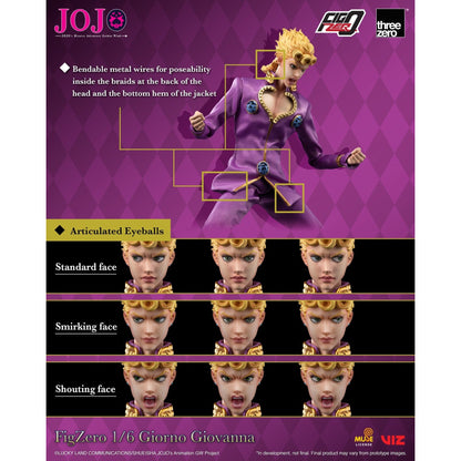 JOJO's Bizarre Adventure: Golden Wind Giorno Giovanna 1/6 Action Figure - ThreeZero - FigZero
