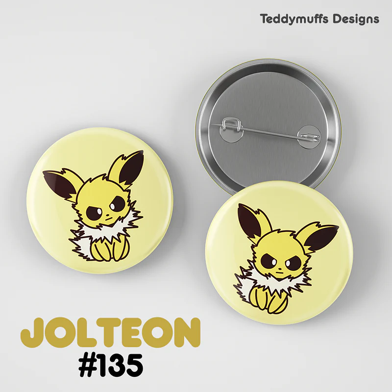 Pokemon Eeveelutions Button Pin 9-Pack - Teddymuffs Design