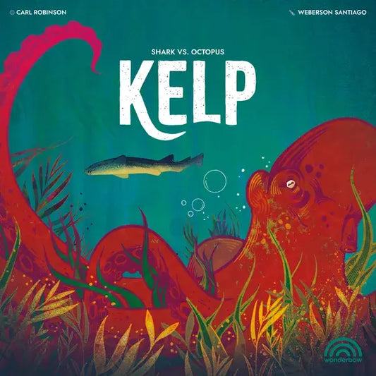 Kelp Shark vs. Octopus Board Game - 2-Player Asymmetrical - Wonderbow