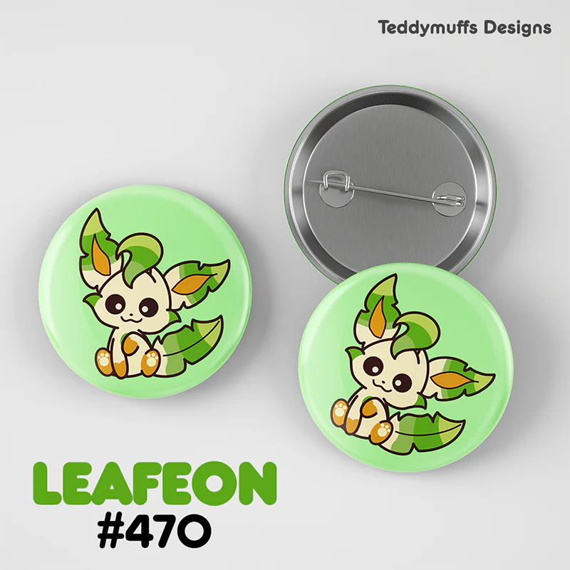 Pokemon Eeveelutions Button Pin 9-Pack - Teddymuffs Design