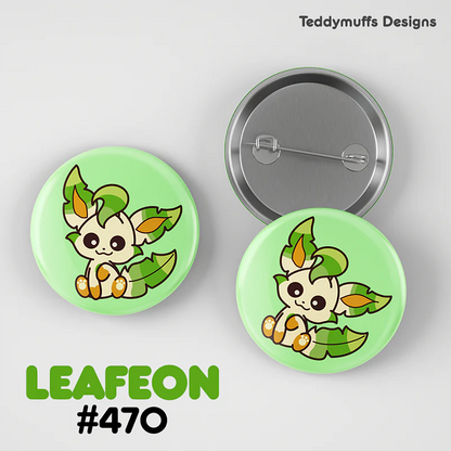 Pokemon Eeveelutions Button Pin 9-Pack - Teddymuffs Design