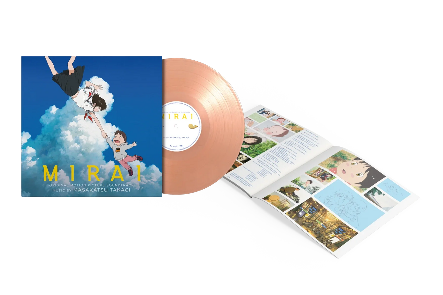 Mirai Original Motion Picture Soundtrack by Masakatsu Takagi - Vinyl LP Record (Limited Edition, Pink, OST)