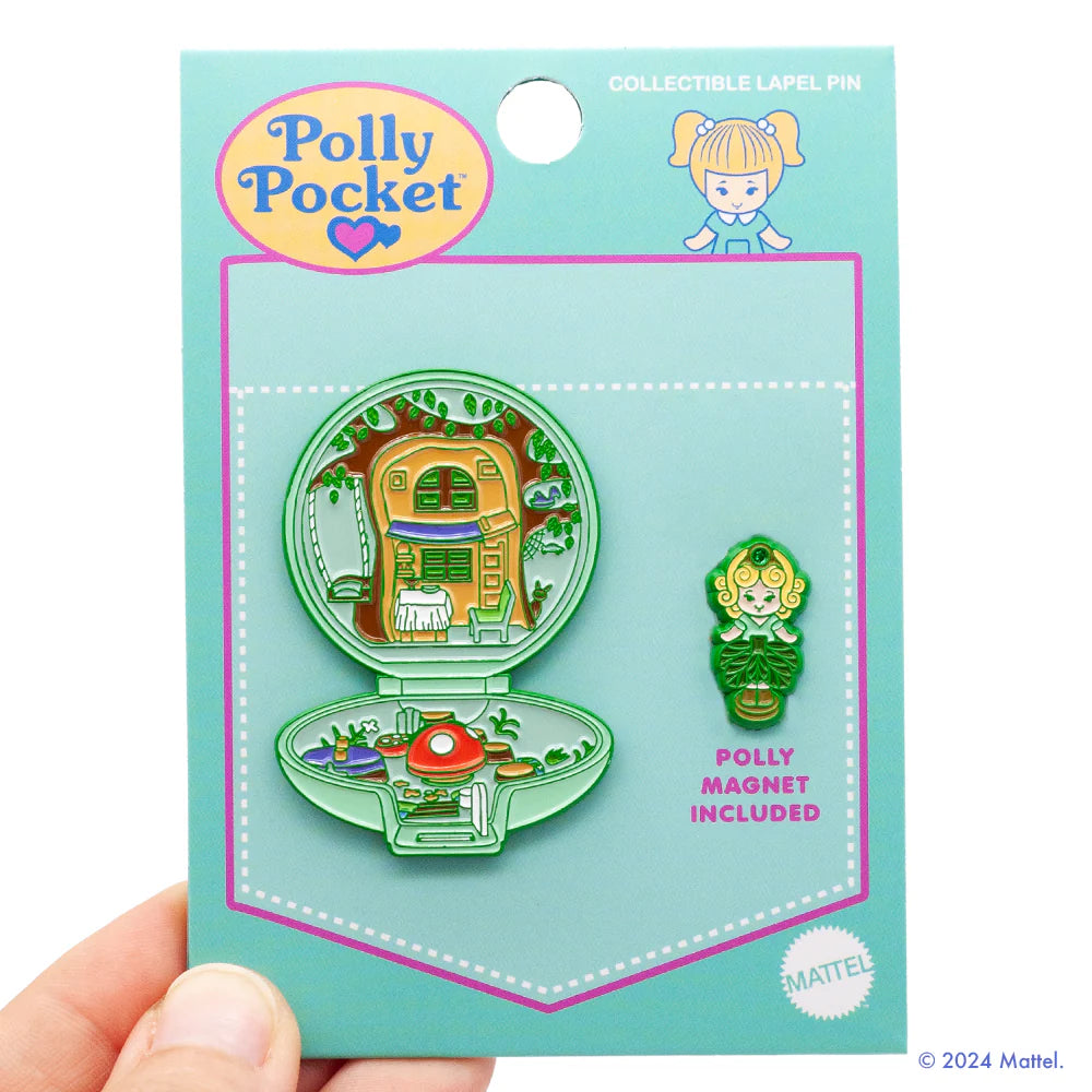 Polly Pocket™ Woodland Realm Collectible Lapel Pin with Polly Magnet - Mattel, Little Shop of Pins