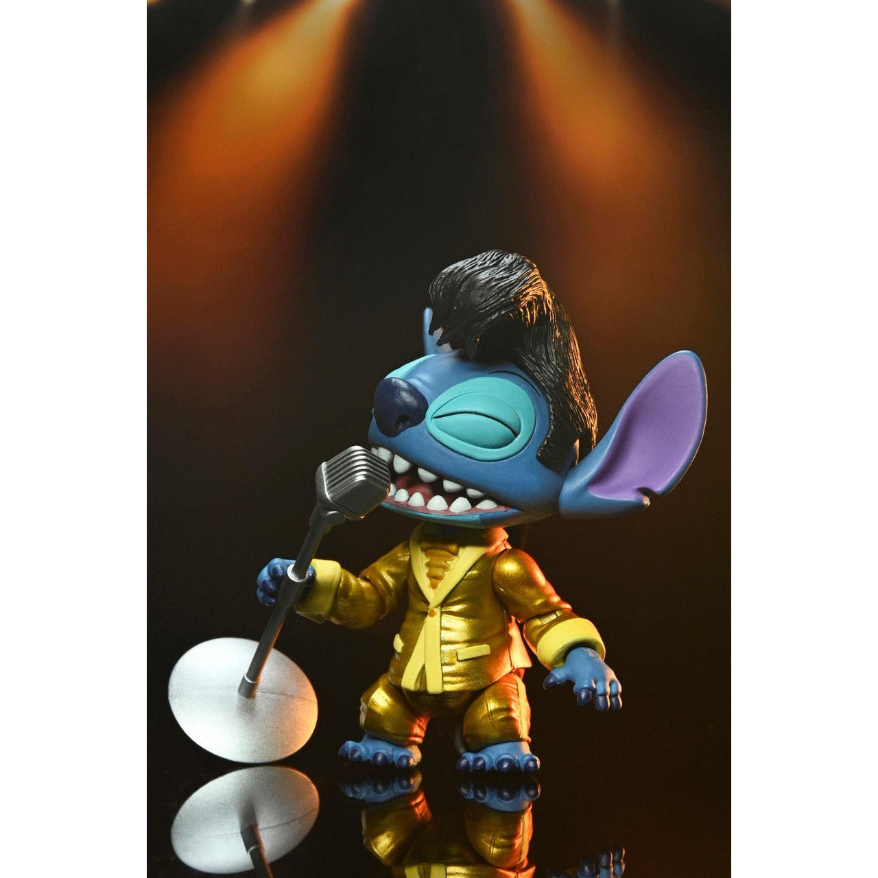 Lilo & Stitch Ultimate Gold Suit Elvis Stitch Action Figure - 7-Inch Scale - NECA
