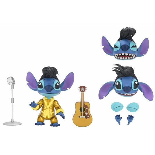 Lilo & Stitch Ultimate Gold Suit Elvis Stitch Action Figure - 7-Inch Scale - NECA