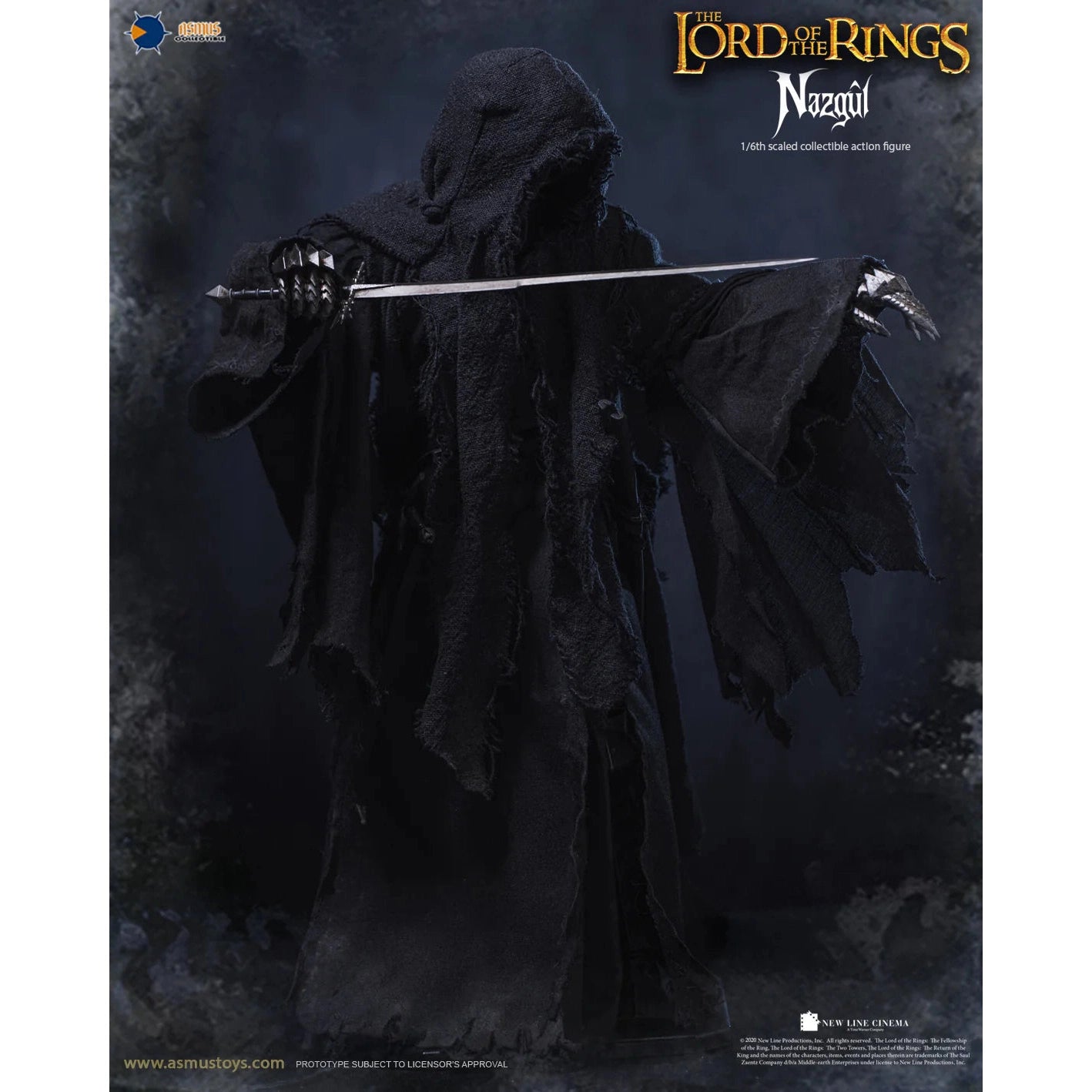 The Lord of the Rings Nazgûl 1/6 Scale Action Figure - Asmus Toys