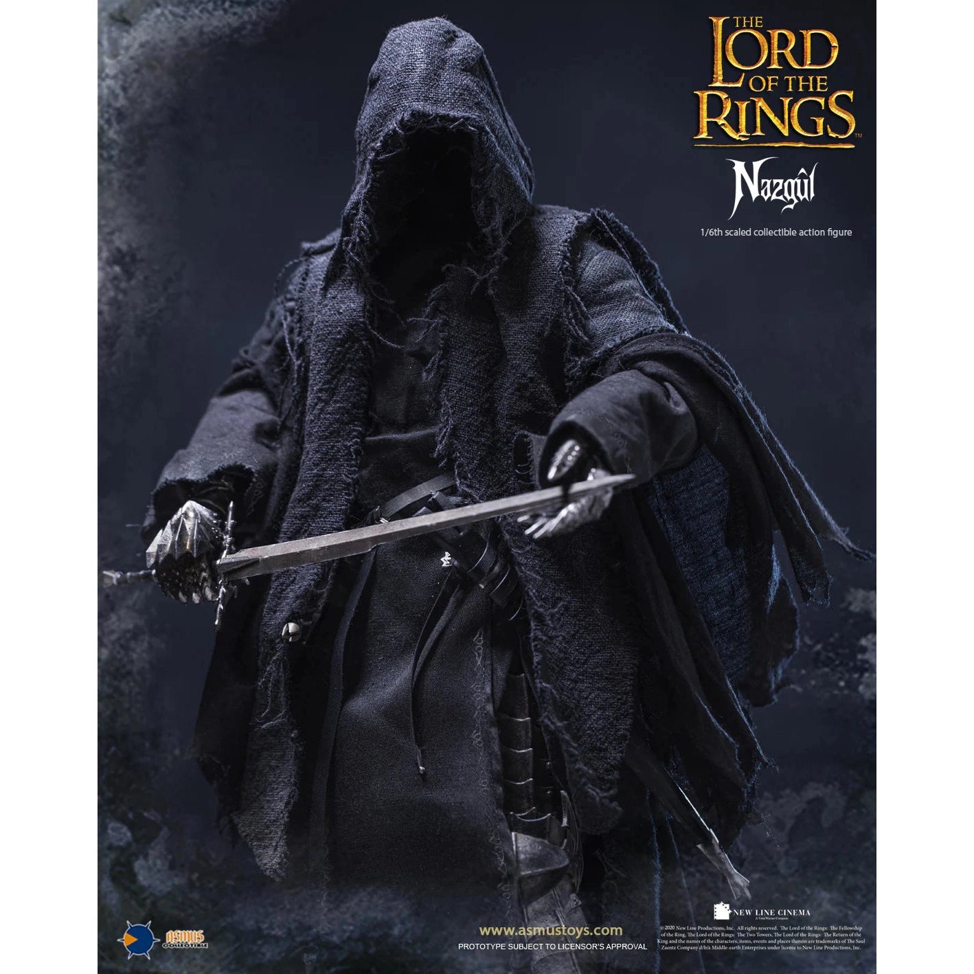 The Lord of the Rings Nazgûl 1/6 Scale Action Figure - Asmus Toys