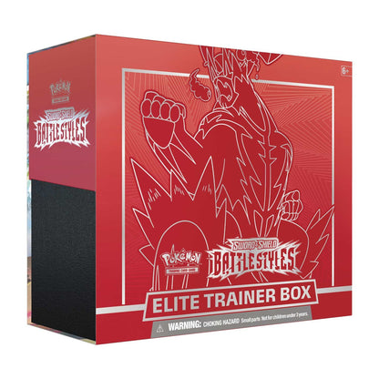 Pokemon TCG Sword & Shield Battle Styles Elite Trainer Box - 8 Booster Packs, Sleeves & More!