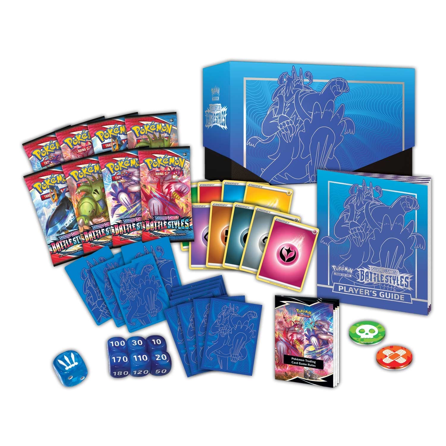 Pokemon TCG Sword & Shield Battle Styles Elite Trainer Box - 8 Booster Packs, Sleeves & More!