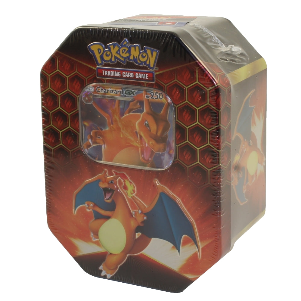 Pokemon Hidden Fates Charizard GX Tin - 1 Foil Promo Card & 4 Booster Packs + Deck Code Card!