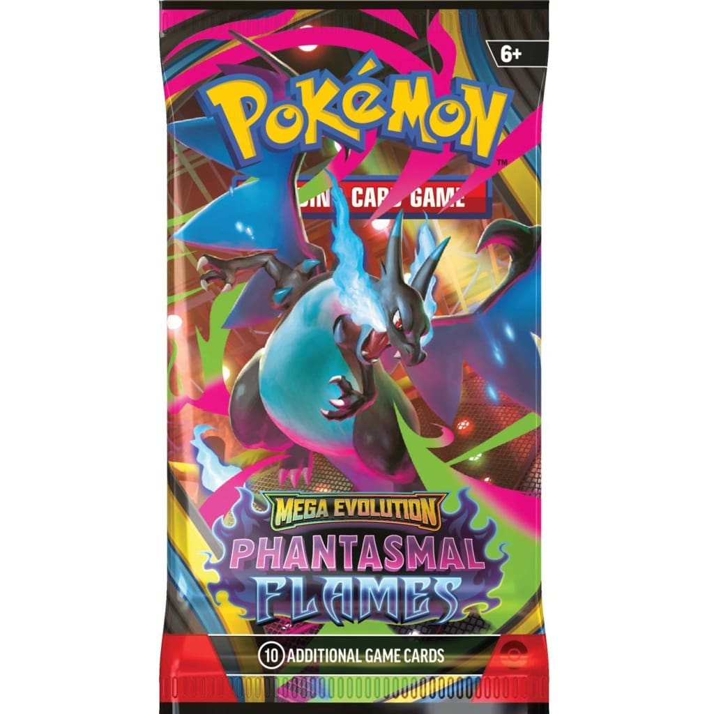 Pokemon TCG: Mega Evolution: Phantasmal Flames Booster Pack - 10 Cards, Ages 6+