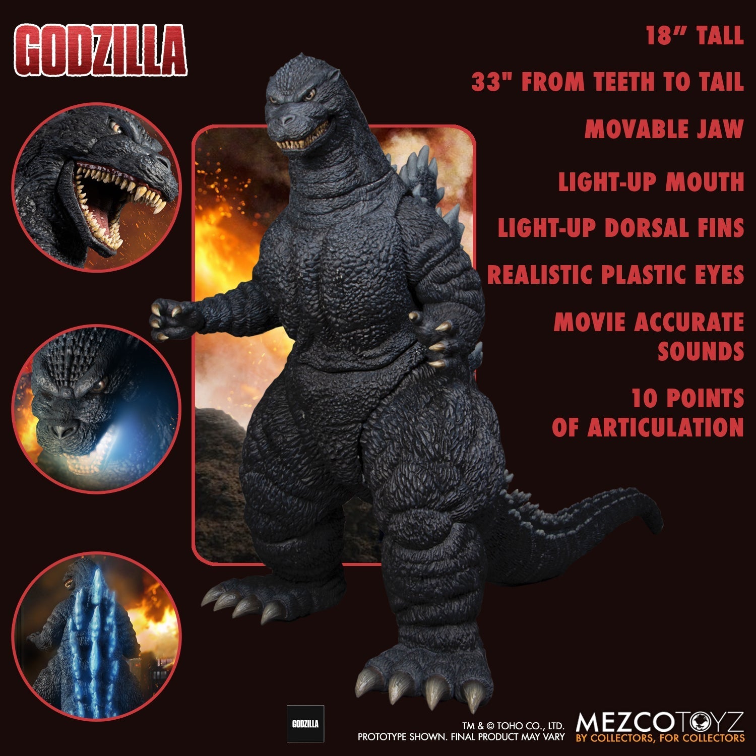 Ultimate Godzilla: Godzilla Mezco Toys 18" Figure