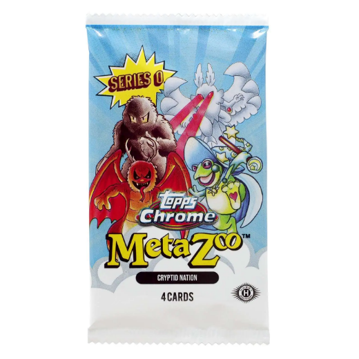 MetaZoo TCG Cryptid Nation Hobby Pack - 4 Cards, Series 0 - Topps Chrome